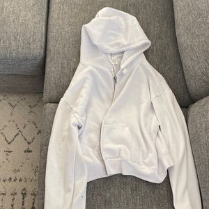 White cropped jacket